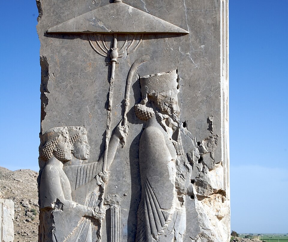 פסל אחשוורוש. צילום: Nick Taylor ויקיפדיה