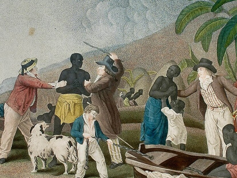 כובשים עולם. סחר עבדים, תחריט 1835. ויקיפדיה